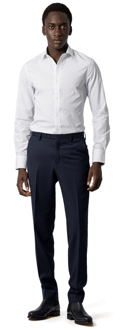 Stretch navy blue year-round Trousers